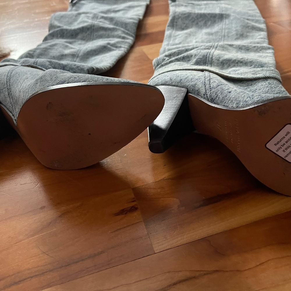 Isabel marant learon over the knee denim boots - Picture 8 of 11